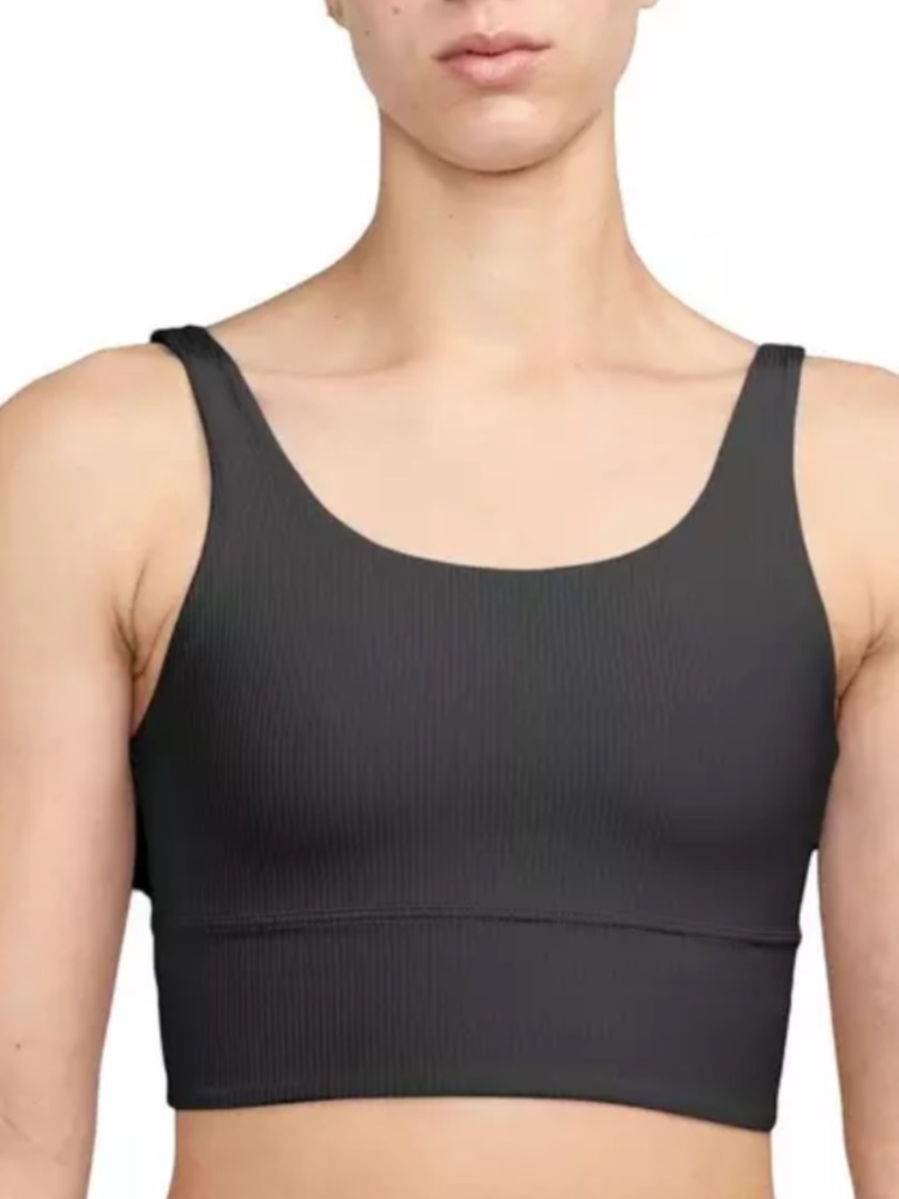 Nike Zenvy Sports Bra XS Black Inﬁna Soft Ribbed NWT